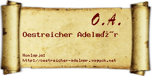 Oestreicher Adelmár névjegykártya